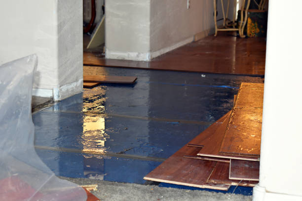 Professional Basement Flood Cleanup technician working in Oil City, PA